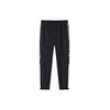 Logo Letter Print Color Block Sports Pants Men Pants Black 152138506-1
