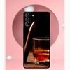 Чехол для сигары и виски для Samsung Galaxy S24 S23 Ultra S22 S20 FE S21 FE Note 10 20 S8 S9 S10 Plus