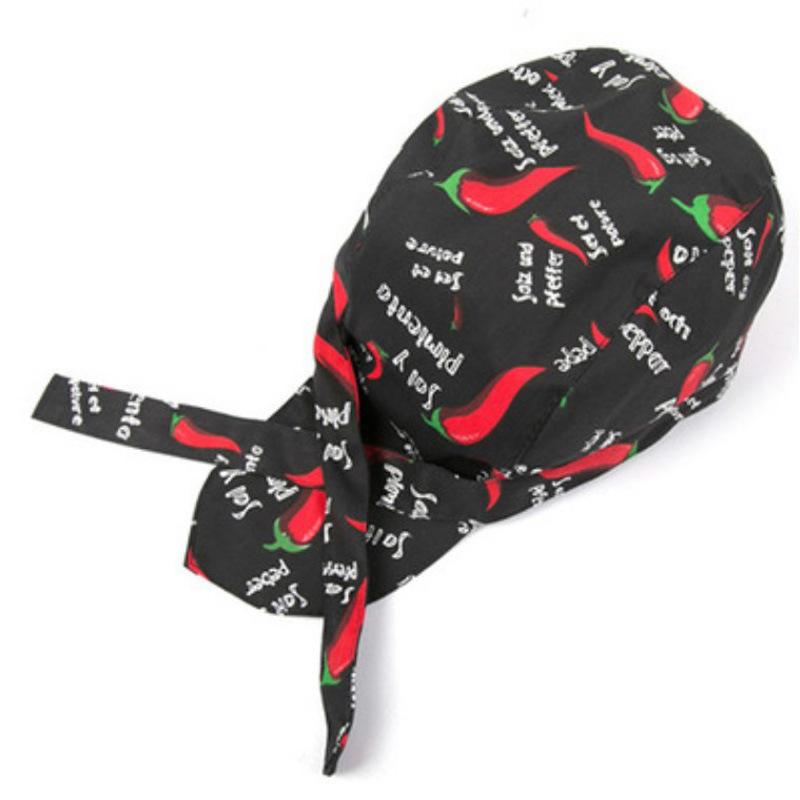 Food Hat Shop Black Color Adjustment Chef Western Restaurant Waitress Kitchen Work Cap Head Pirate