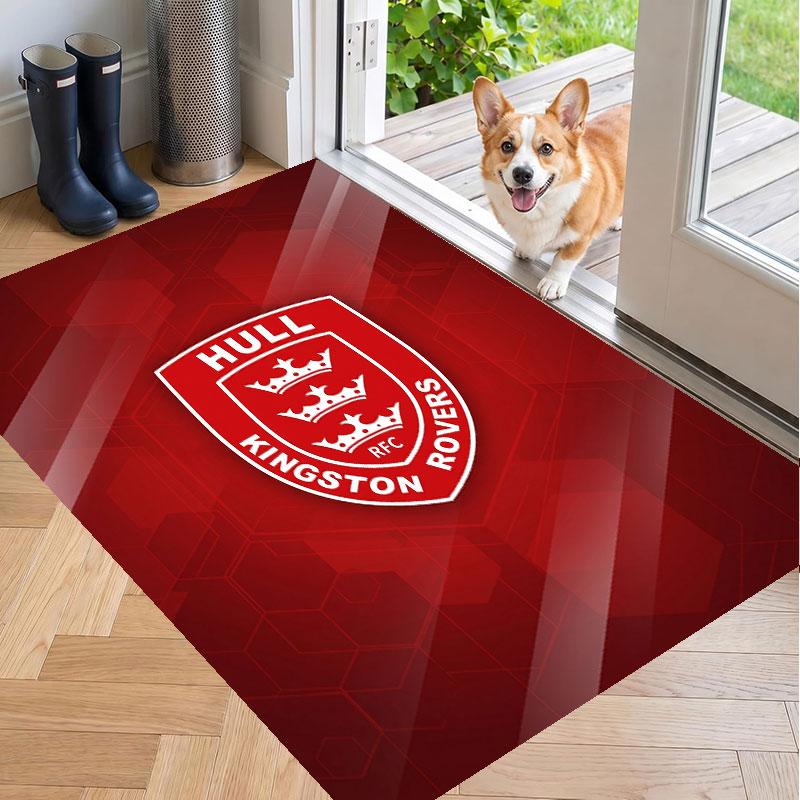 Soft Floor Carpet Hull KR Pattern Area Rug Decorative Mat For Home Room Decoration