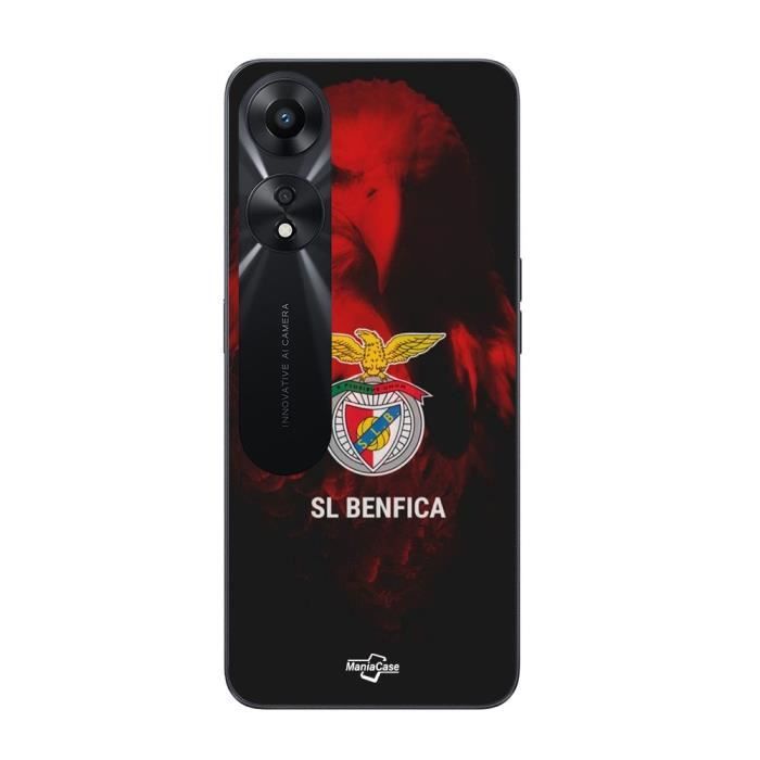 Чехол - MANIACASE - Oppo A78 5G - Черный - Орел Бенфики - Гибкий