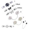 Брошь-булавка для свитера, блузки, кардигана с rhinestone-украшением и ретро-резьбой, зажимы для воротника рубашки, зажимы-утки, брошь для шали