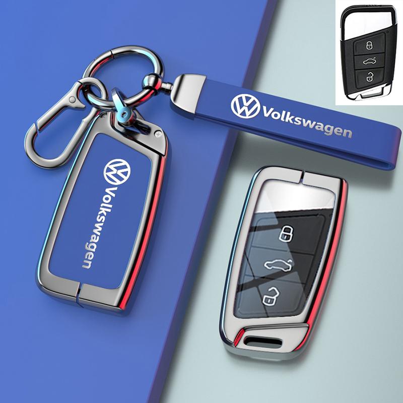 Для VOLKSWAGEN VW для Volkswagen Tiguan VW Golf 7 4 5 Mk4 6 MK7 для Skoda Octavia A7 для Seat Leon Ibiza Altea Металлический чехол для автомобильного ключа