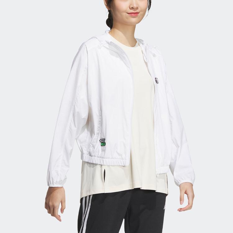Adidas X SeeBin Graphic Woven Jacket SS23 Women Jacket White HY2852
