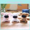 Short Plush Ultrasoft Dog Keychain Bag Charm Stuffed Animal Room Decor For Kids