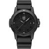 Мужские аналоговые часы Luminox Sea Bass Carbonox Матовый черный 44 мм X2.2001.BO