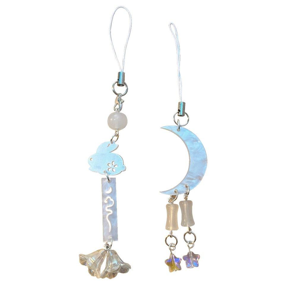 DIY Handmade Cloud Phone Chains Mid-Autumn Festival Mobile Strap  Mid-Autumn Festival Decoration