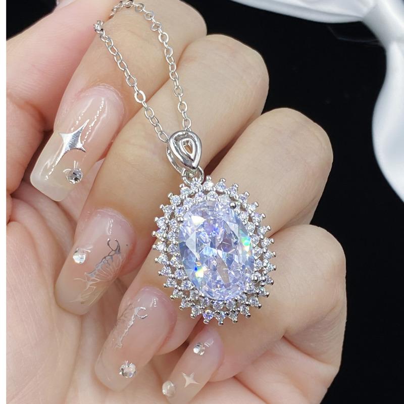 BELLA BOX Palace Style Luxury Simulation Pink Tourmaline Pendant Suitable For Women's Daily Party Fashion Jewelry