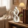 Romantic Abstract Hugging Couple Sculpture Minimalist Style Embrace Art Table Statue  Wedding Gifts