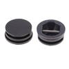 5 Pieces Surfing Surfboard Leash Cup Repair Plug Stainless Steel Bar (Black)