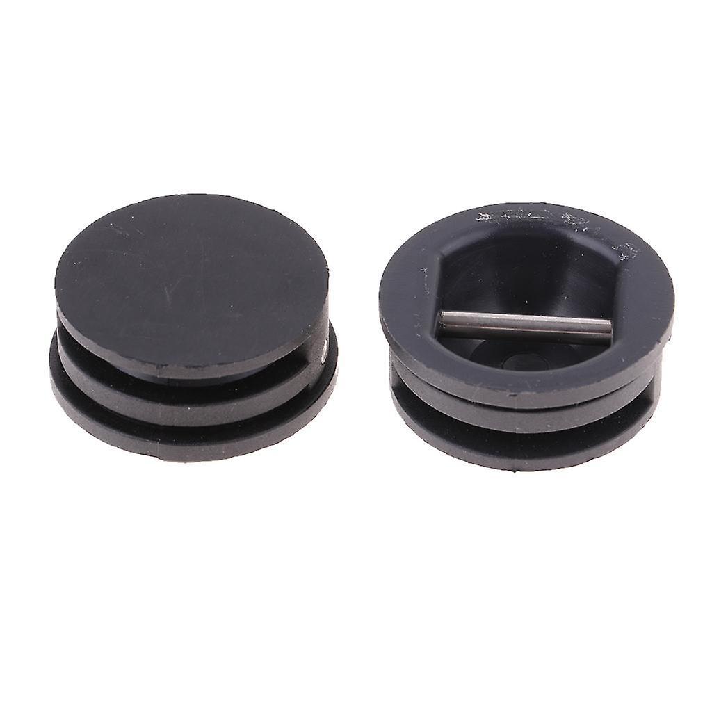 5 Pieces Surfing Surfboard Leash Cup Repair Plug Stainless Steel Bar (Black)