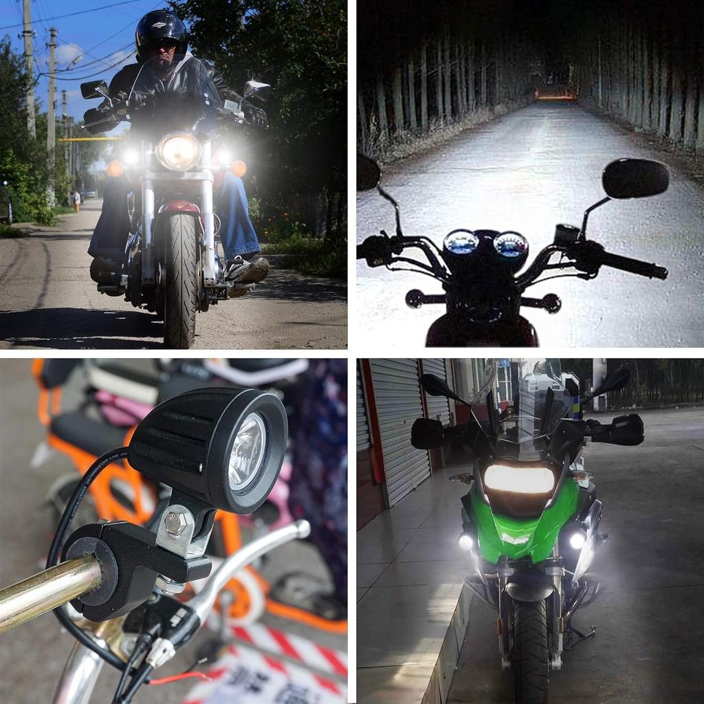 YFFSFDC Кронштейн фары мотоцикла, Кронштейн рабочего света, Комплект из 2 штук, Не требует сверления, Легкий