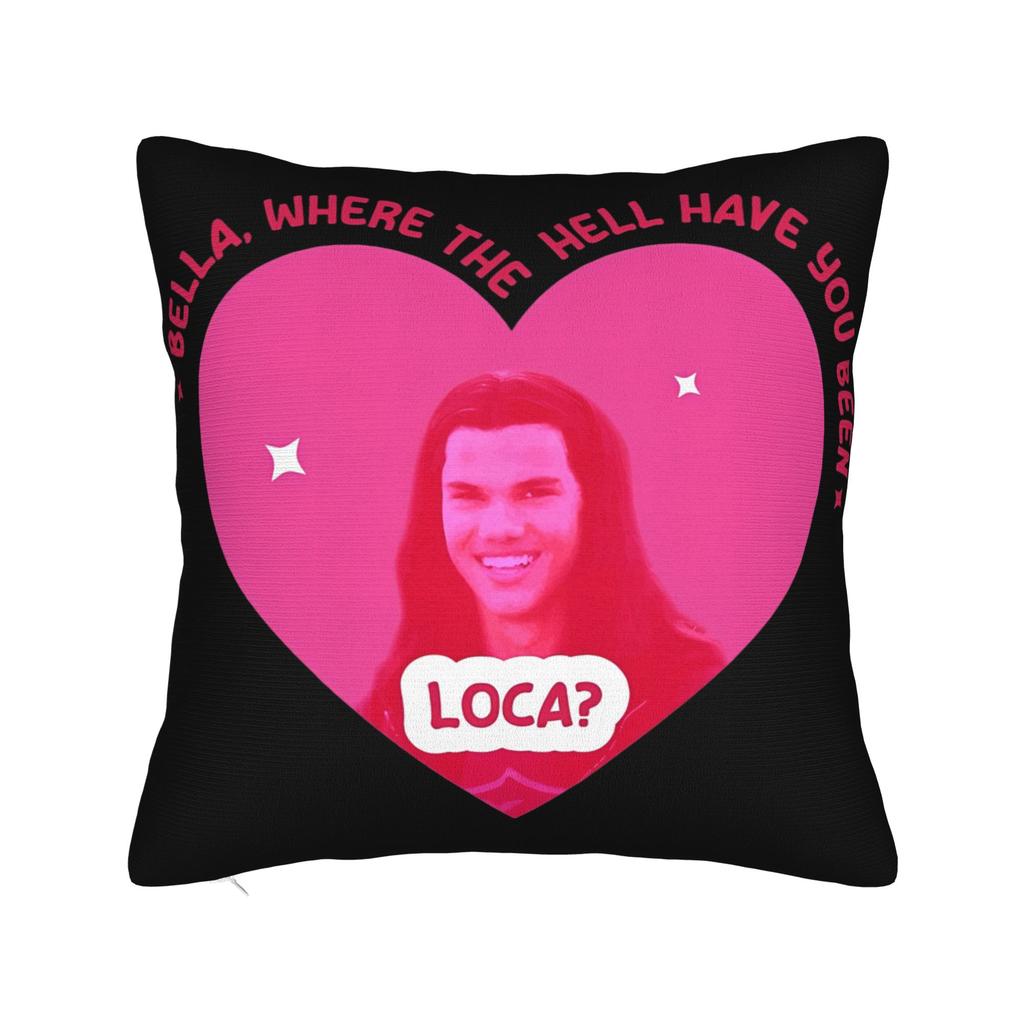 Funny Edward Cullen Jacob Twilight Pillow Case Retro Trendy Pillow Cover Comfy Pillowcases For Chair Sofa Home Decor