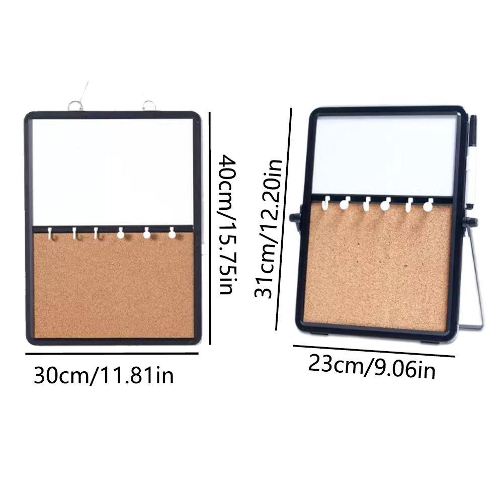 Hanging/Free Standing Notice Pin Board Set Magnetic Soft Cork Whiteboard  Photo Display