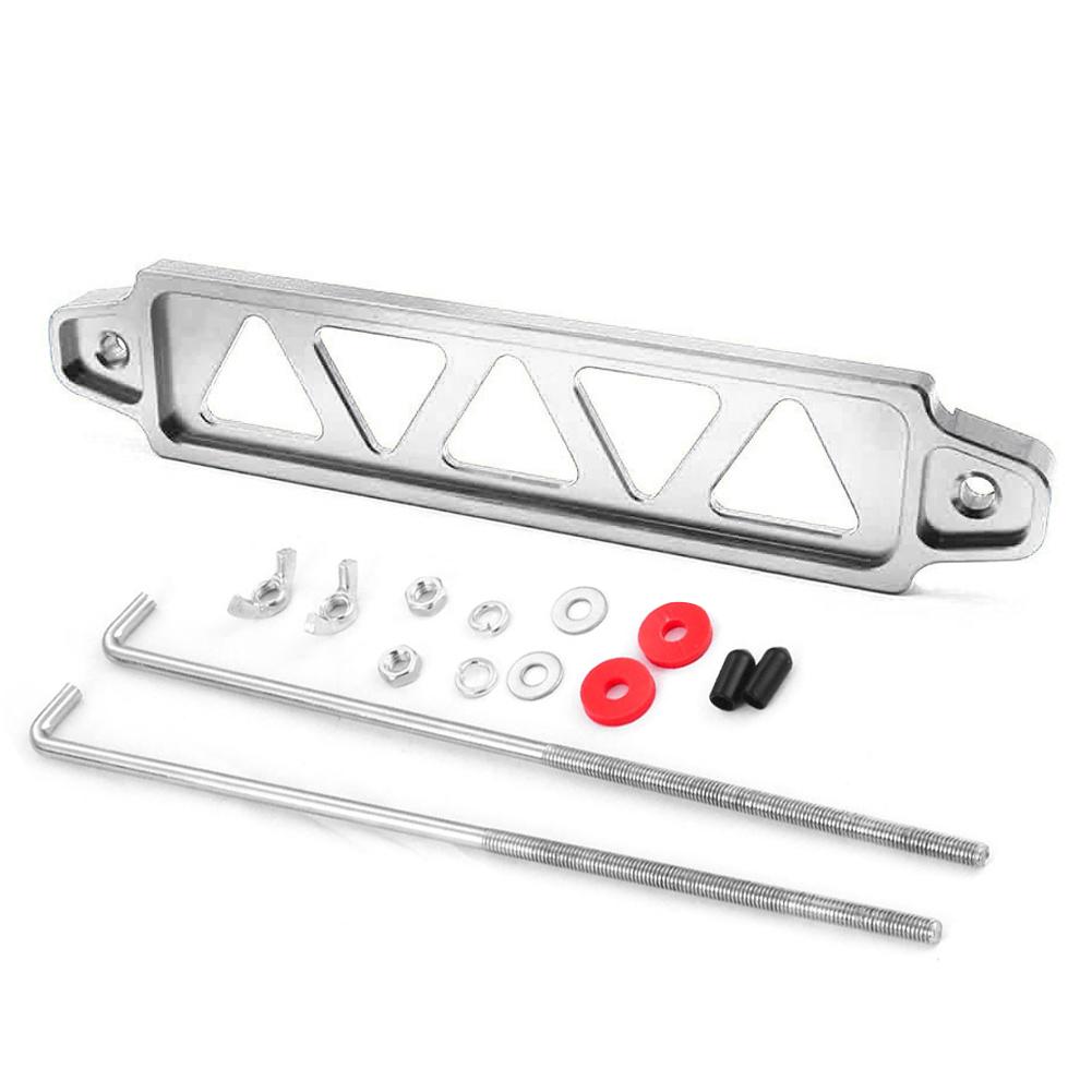 218mm Aluminum Universal Auto Car Battery Tie Down Mount Battery Holder Bracket Brace Bar Burnt Blue