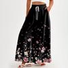 Women High Waisted Wide Leg Pants Casual Flowy Palazzo Pants Floral Print Trousers With Pocket