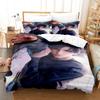 3D Аниме Постельное Белье Набор Любовь и Глубокий Космос С принтом Набор Постельных Принадлежностей Пододеяльник Приятный к Коже Мягкий Постельный Набор Роскошный Подарок на День Рождения