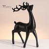 2 шт. настольный орнамент оленя смоляные фигурки оленя стоящего оленя и лежащего оленя скульптура для домашнего офиса стол декор