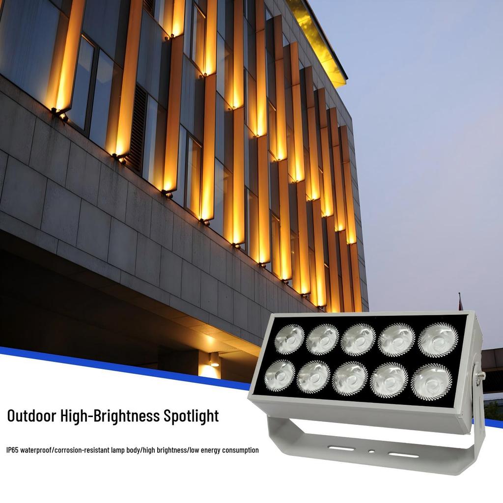 LED Floodlight Outdoor Waterproof Spotlight for Wall, Pillar, or Tree