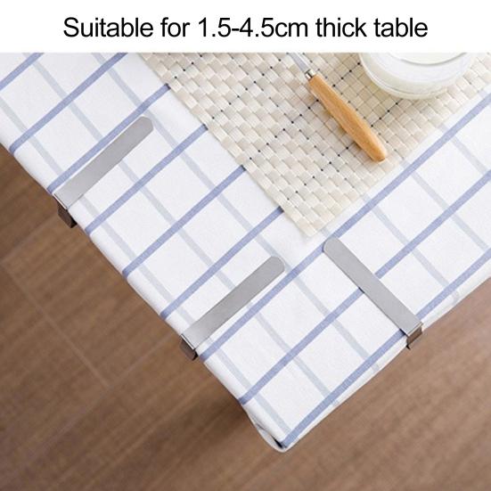 6/12/24 шт. зажим для скатерти из нержавеющей стали нескользящий прочный для использования в помещении и на открытом воздухе свадебная вечеринка