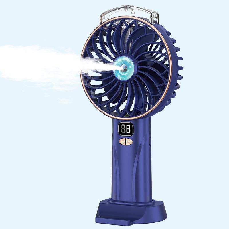 Portable Water Spray Mist Fan Electric USB Rechargeable Handheld Mini Fan Cooling Air Conditioner Humidifier for Outdoor