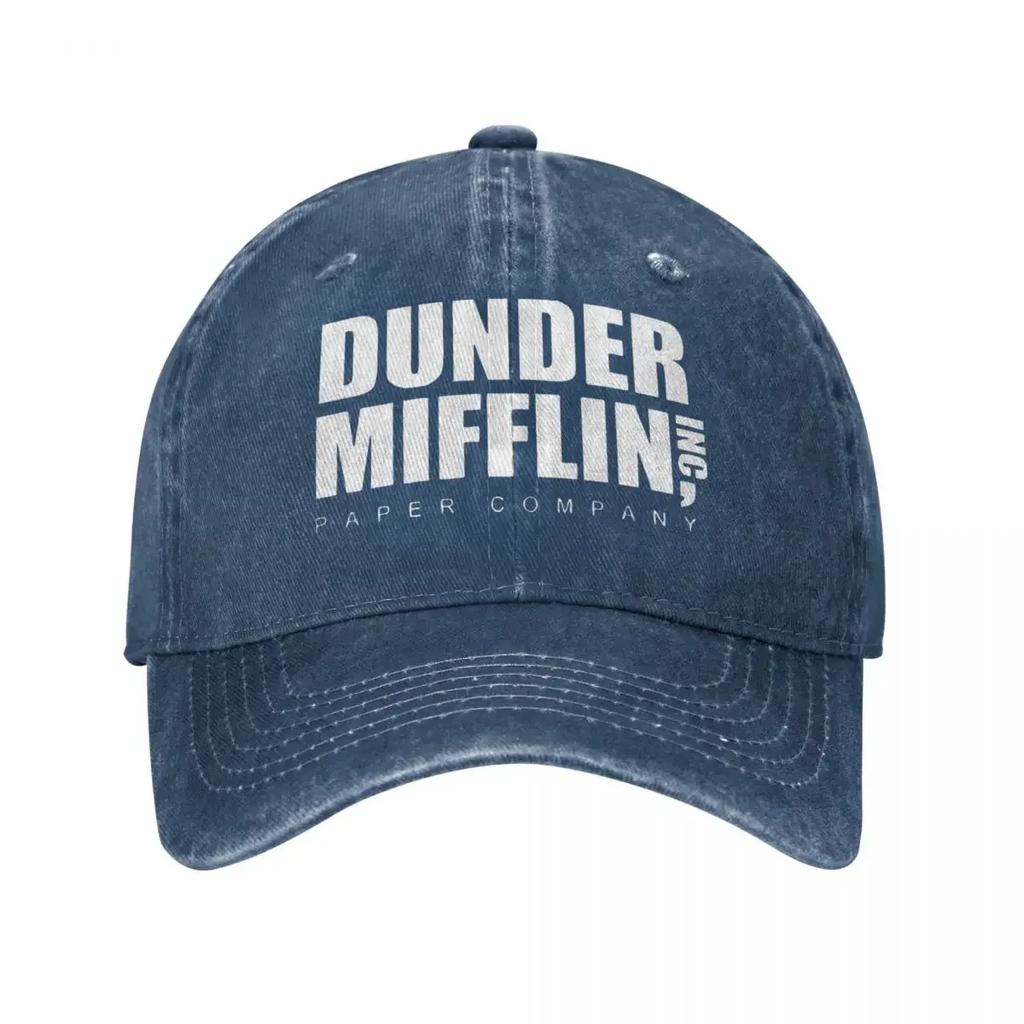 Офисное телешоу Dunder Mifflin Paper Бейсболки Винтажные потертые джинсовые кепки Snapback в стиле унисекс Уличные кепки Шляпа