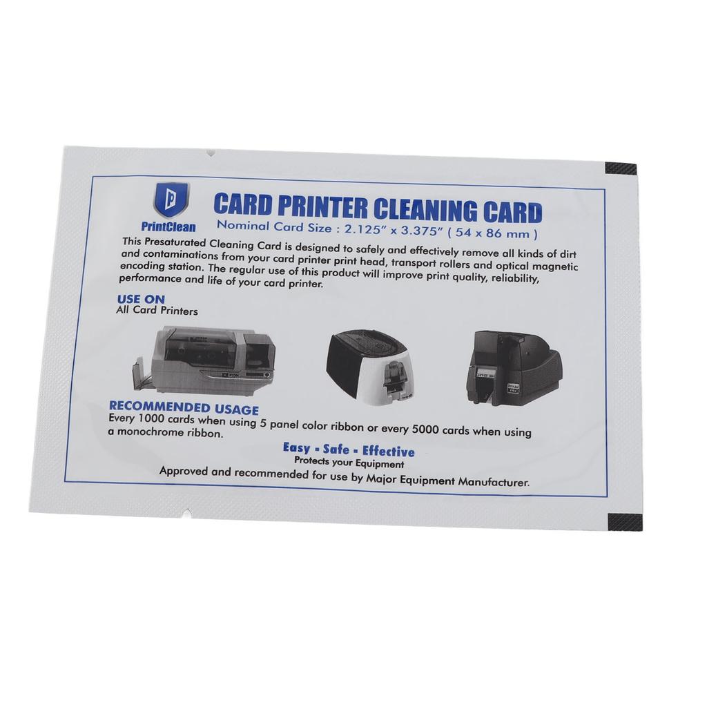 50pcs Credit Card Reader Cleaner POS Swipe Terminal Cleaning Cards for ATM Machines Card Printers