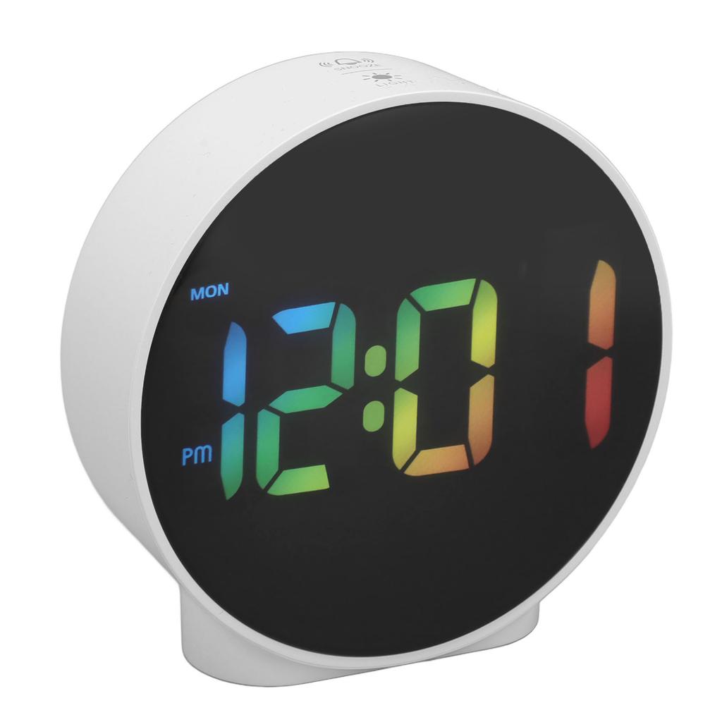 4 Inch LED Alarm Clock Multifunction Innovative 12 24H Time Display 3 Level Brightness Electric Alarm Clock for Home