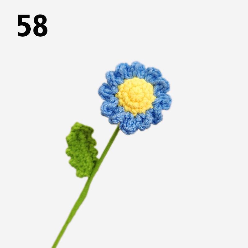 Подарок на День Учителя Подсолнух Вязаный Цветок Вязаный Цветок Ручной Работы Букет Домашний