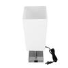 USB Bedside Table Lamp Touch Control LED Light Bulb Linen Lampshade Type C Charging Ports for
