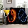 Chinese 3D Tai Chi Bagua Yin Yang  Blanket,Soft Throw Blanket for Home Bedroom Bed Sofa Picnic Travel Office Cover Blanket Kids
