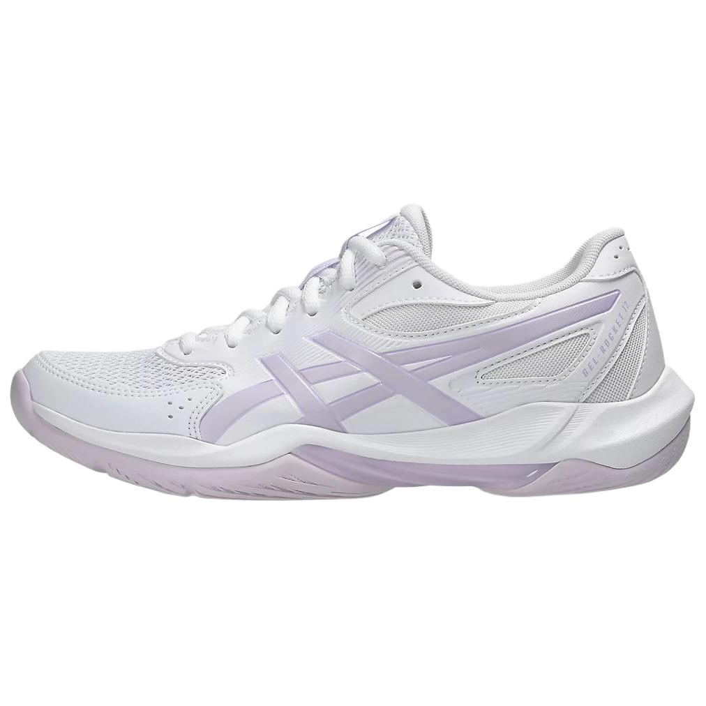 Asics Кроссовки для волейбола GEL ROCKET 12 с амортизацией и воздухопроницаемостью, женские, белые 1072A119-106