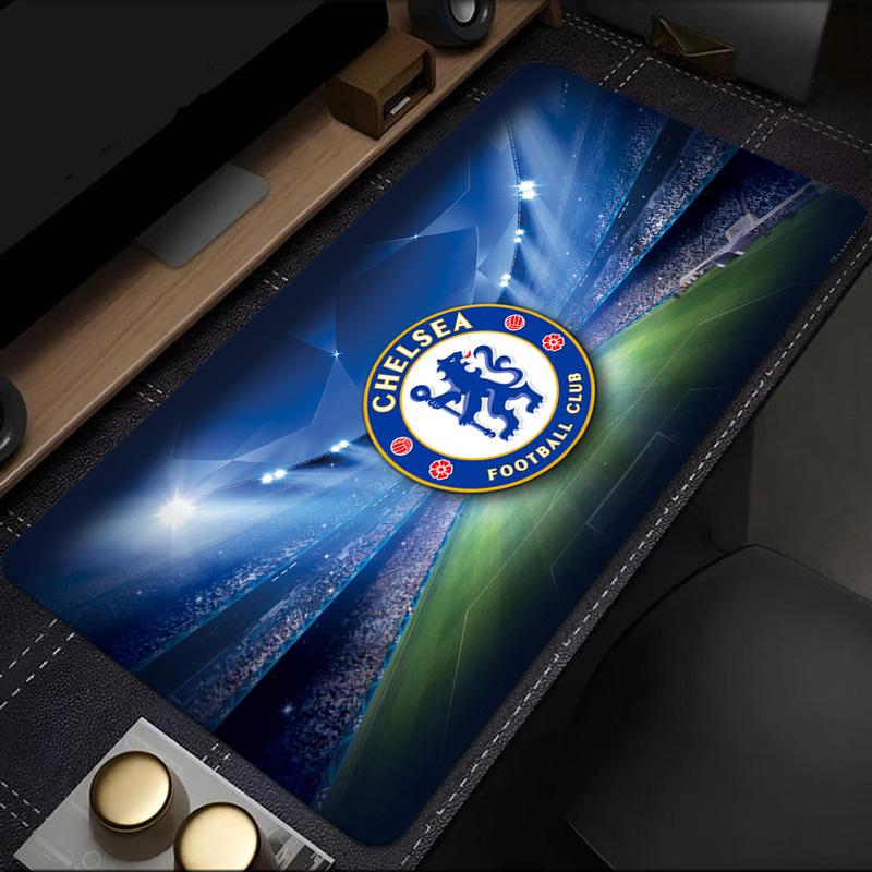 Коврик для мыши Chelsea FC Лига Чемпионов, резиновая основа, коврик для киберспортивного стола, коврик для мыши для геймеров и офиса, игровой стол, легко моющийся коврик