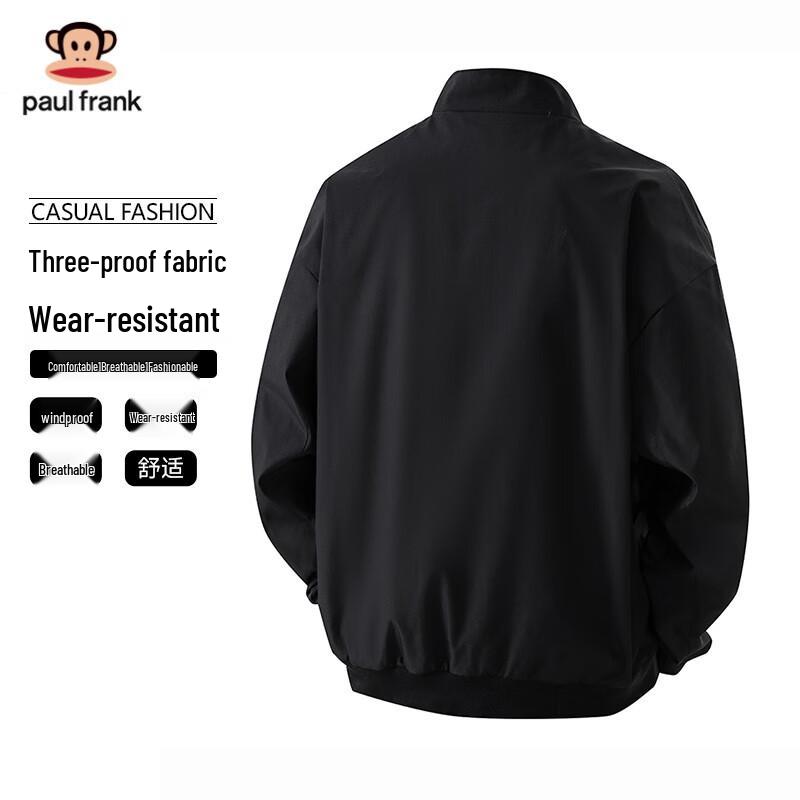 paul frank Мужская куртка в стиле ретро с воротником-стойкой и множеством карманов для рабочей одежды