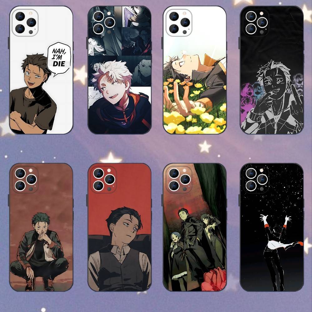 Чехол для телефона Re0 N-Нацуки S-Субару для iPhone 17,16,15,14,13,12,11,Pro,XS,Max,XR,Plus,E,SE4,Mini Черный Мягкий Чехол