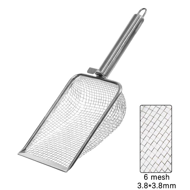 Сетка из нержавеющей стали для кошачьего туалета, прочный очиститель для туалета, угловая лопата, инструмент для уборки домашних животных, принадлежности для кошек