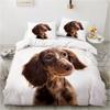 Dog Duvet Cover Set Double Queen King Size Bedding Set Black And White Border Shepherd Soft Comfortable 2/3pcs Twin Quilt Cover