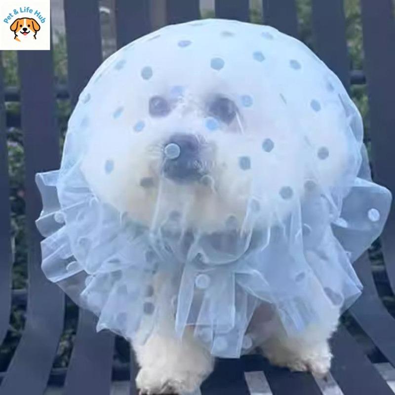 Anti-eating headgear dog veil comfortable and breathable medium and large dog mouth cover anti-biting and anti-licking net cover