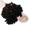Fluffy Velvet Hijab Scrunchies Plain Big Hair Ring Tie Bun Clip Flexible Rubber Band Headwear
