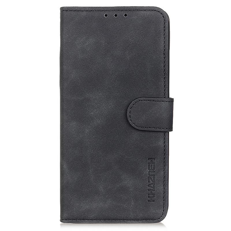 KHAZNEH For Oppo A78 4G Anti-Scratch Shell Wallet Phone Cover Retro Texture PU Leather Stand Case
