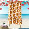 Golden Breakfast Delight Print Beach Towel, Quick Drying, Suitable for Travel, Outdoor Sports, Jogging, the Beach and Swimming, Gift