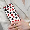 Playing Cards Suit Symbols Cell Phone Case for Samsung Galaxy S26 Ultra S25 S24 S23 S22 S21 S20 Note10 Cover