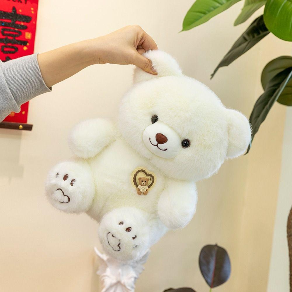 Simulation Bear Plush Toy Soft Stuffed Bear Plushie Doll Bear Stuffed Animal Toy Kids Gifts