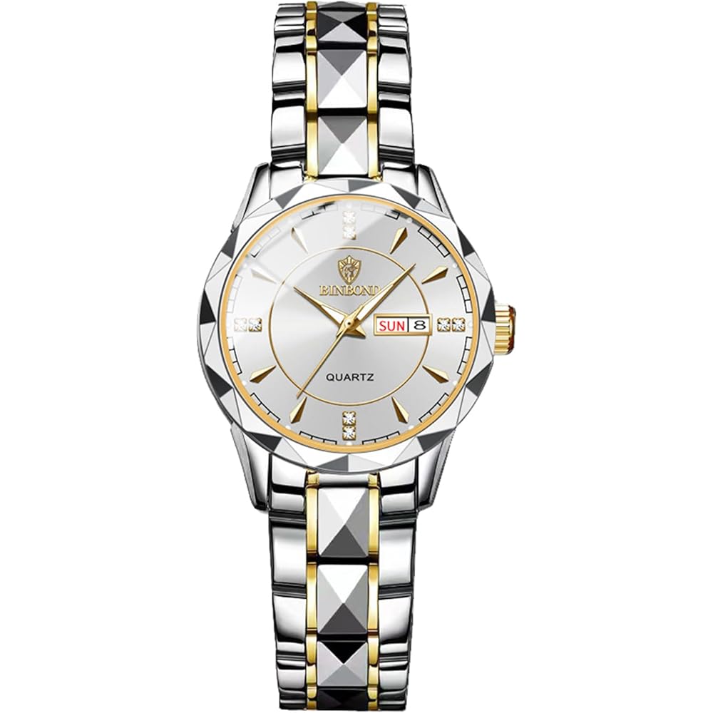 Женские аналоговые кварцевые часы Seiko Серебристые Нержавеющая сталь Водонепроницаемые Отображение даты и дня Не регулируемые
