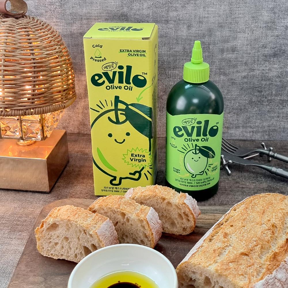Bottu Evilo Organic Extra Virgin Olive Oil 500ml 3 Bottles
