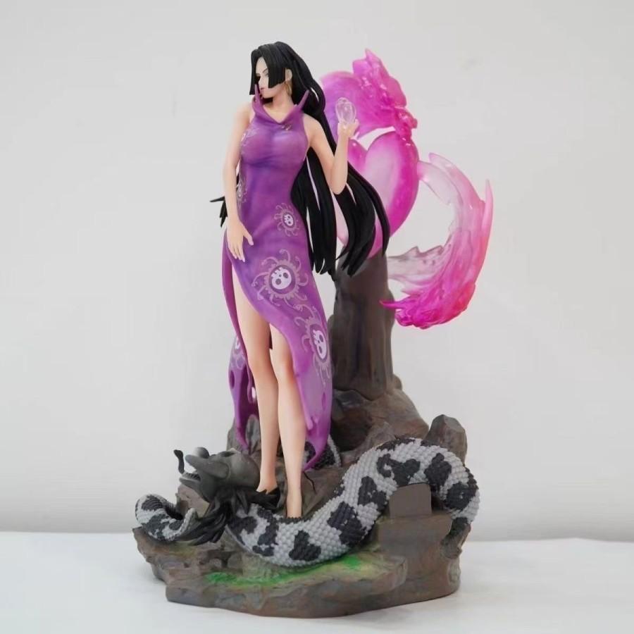Фигурка Боа Хэнкок One Piece Warlord Phantom Series В коробке Световая сцена Декорация Коллекционная модель 40 см
