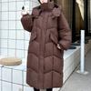 Модные зимние куртки женские длинные парки с капюшоном свободные толстые теплые пальто повседневные женские куртки