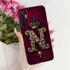 For Tecno Camon 17 Case Silicone Luxury Crown A-Z Letters 2D Flat Pattern Soft Phone Case For Tecno Camon17 CG6 CG6j Cover