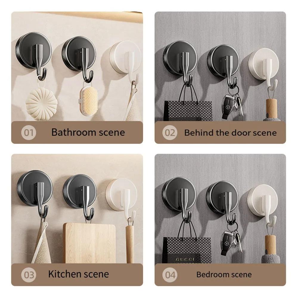 2/3/4 шт. Аксессуары для хранения в ванной комнате, настенный крючок для полотенец, крючок на вакуумной присоске, дом