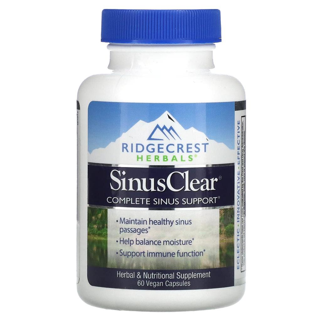 RidgeCrest Herbals SinusClear, 60 Veggie Capsules